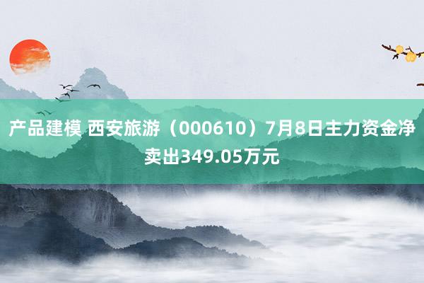 产品建模 西安旅游（000610）7月8日主力资金净卖出349.05万元